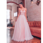 Vestido Juliette Importado Tqc Bordado e Saia Rodada de Tule - Rosa