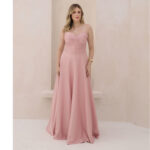 Vestido Paige Alfaiataria Tqc Busto Plissado, Cinto e Saia Rodada - Rose