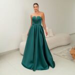 Vestido Kamila Zibeline Tqc Saia Rodada - Musgo