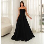 Vestido Shiloh Zibeline Tqc com Saia Rodada - Preto