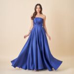 Vestido Elsie Zibeline Tqc com Saia Rodada - Royal