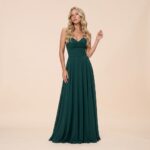 Vestido Jordana Crepe Ggt, Busto Drapeado, Barbatana Cintura e Saia Rodada - Musgo