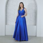Vestido Anna Zibeline Renda com Saia Rodada - Royal